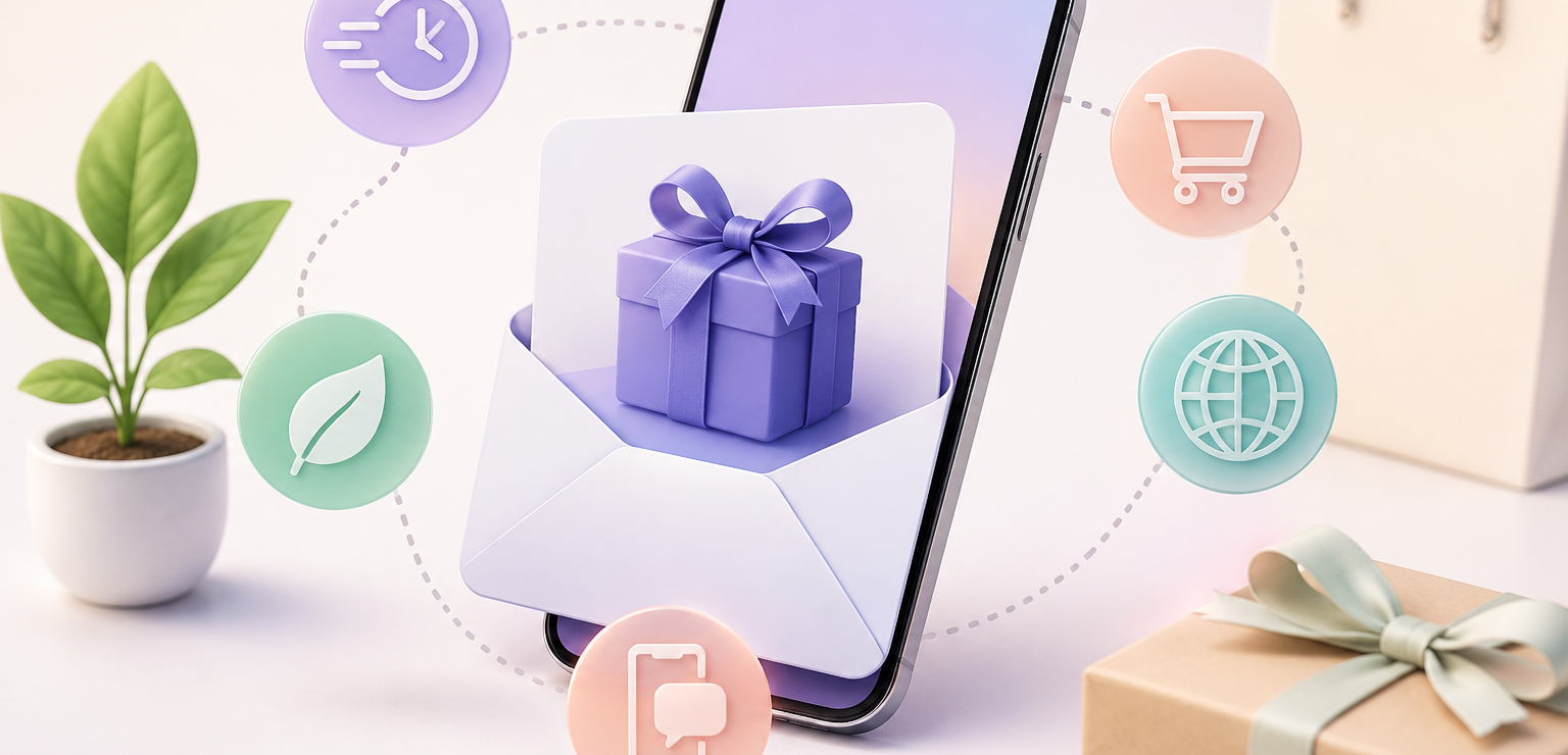 5 Gründe, warum digitale Geschenkkarten die Zukunft des Schenkens sind